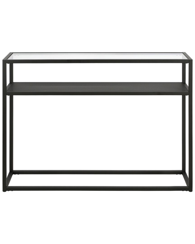 Abraham + Ivy Nellie 42in Rectangular Console Table With Metal Mesh Shelf