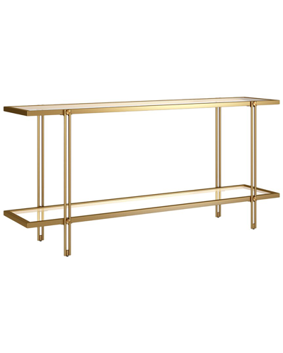 Abraham + Ivy Inez 64in Rectangular Console Table In Gold