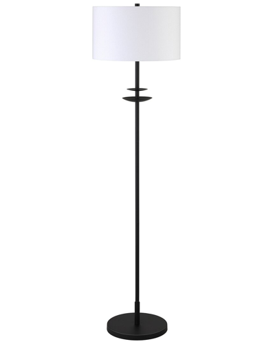Abraham + Ivy Avery 63in Tall Floor Lamp With Fabric Shade In Bronze