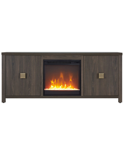 ABRAHAM + IVY ABRAHAM + IVY JUNIPER RECTANGULAR TV STAND WITH CRYSTAL FIREPLACE FOR TVS UP  TO 65IN