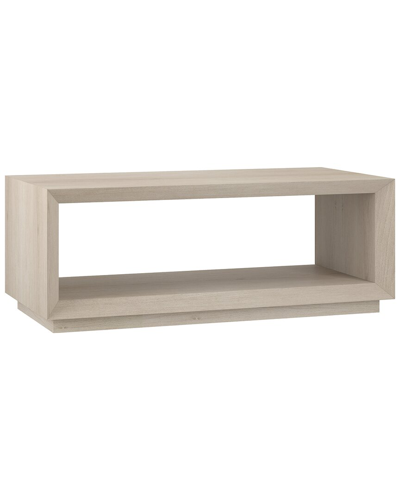 Abraham + Ivy Tannen 48in Rectangular Coffee Table In White