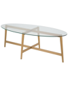 ABRAHAM + IVY ABRAHAM + IVY OLSON 50.5IN OVAL COFFEE TABLE