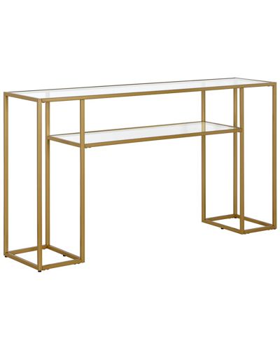 Abraham + Ivy Marilyn 55in Rectangular Console Table In Gold