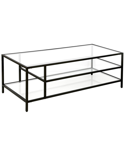 Abraham + Ivy Winthrop 46in Rectangular Coffee Table With Glass Top