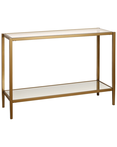 Abraham + Ivy Hera 42in Rectangular Console Table With Mirror Shelf