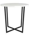 ABRAHAM + IVY ABRAHAM + IVY PIVETTA 22IN ROUND SIDE TABLE WITH FAUX MARBLE TOP