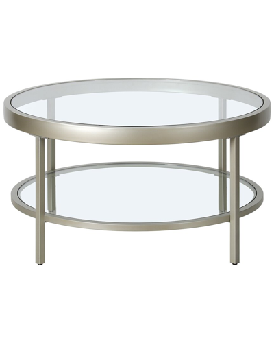 Abraham + Ivy Alexis 32in Round Coffee Table In Metallic