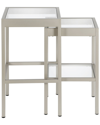 Abraham + Ivy Alexis Rectangular & Square Nested Side Tables