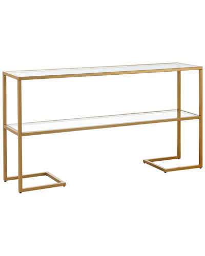 Abraham + Ivy Errol 55in Rectangular Console Table With Glass Top