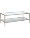 Abraham + Ivy Hera 45in Rectangular Coffee Table With Mirror Shelf