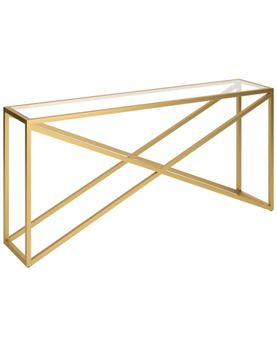 Abraham + Ivy Calix 64in Rectangular Console Table In Gold