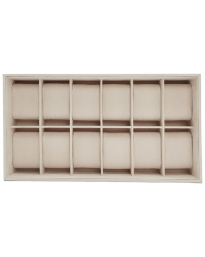 Wolf 1834 Vault 12pc Watch Tray Insert In Beige