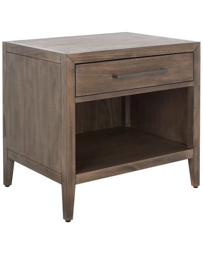 Safavieh Couture Ariella 1 Drawer Wood Nightstand In Multi