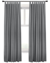 Thermaplus Ventura Set Of 2 Blackout Tab Top 52x95 Curtain Panels In Grey
