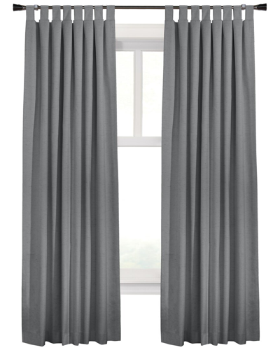 Thermaplus Ventura Set Of 2 Blackout Tab Top 52x95 Curtain Panels In Grey