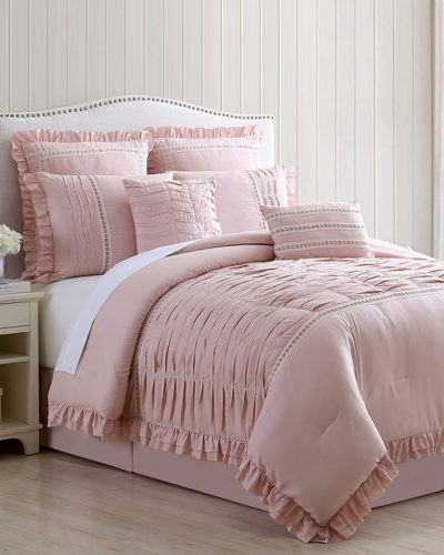 MODERN THREADS MODERN THREADS 8PC ANTONELLA MAUVE COMFORTER SET