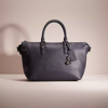 Coach Restored Cara Satchel In Pewter/midnight Navy