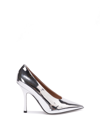 Valentino Nite-out Mirrored Leather Pumps In Metallic
