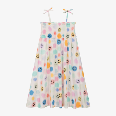 Molo Kids' Girls Ivory Cotton Beach Dress