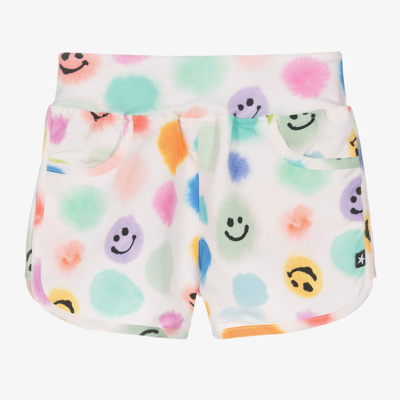 Molo Babies' Girls Ivory Dot Swim Shorts (upf50+)