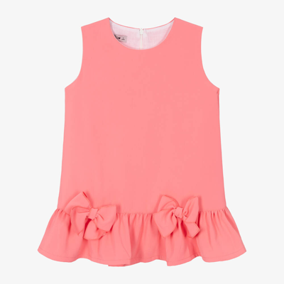 Phi Clothing Babies' Girls Coral Pink Sleeveless Dress