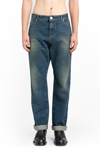 Balmain Vintage Logo-patch Straight-leg Jeans In Blue