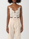 Zimmermann Sensory Velvet Lace Bodice Top In White