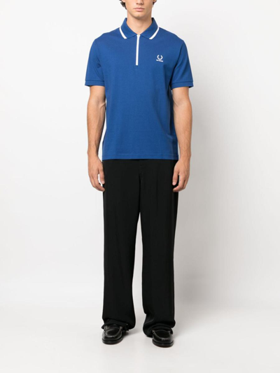 Raf Simons Blue Fred Perry Edition Polo