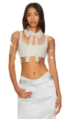 REVOLVE X PAATIFF THE INVISIBLE CROPPED SHIRT