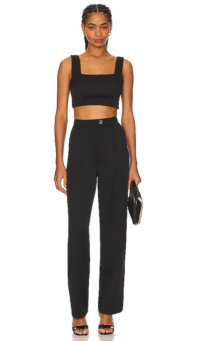 More To Come Harley Tailored Pant Set In Black