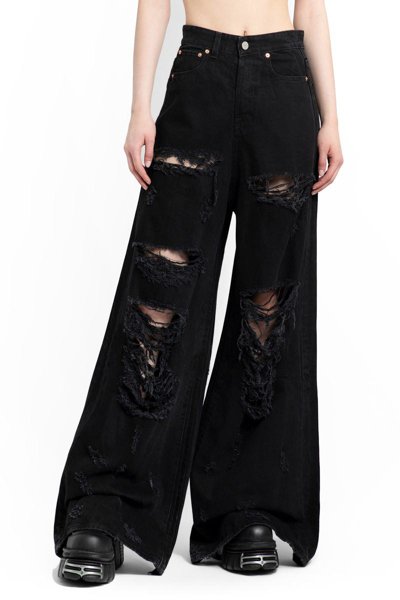 Vetements Jeans In Black