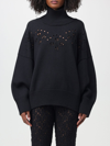 Chloé Sweater In Pointelle Wool In Black