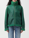 Salvatore Santoro Leather Jacket In Green