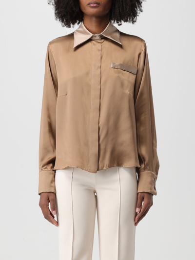 Hebe Studio Shirt  Woman Color Camel