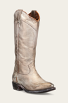 The Frye Company Frye Billy Daisy Pull On Western Boots In Light Gold