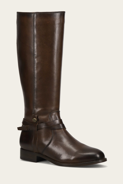 The Frye Company Frye Melissa Belted Tall Boots In Chocolate