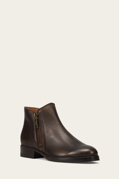 The Frye Company Frye Madison Moto Shootie Booties In Dark Brown