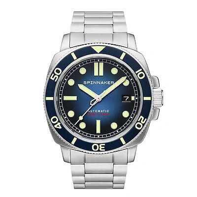 Pre-owned Spinnaker Hull Diver Stainless Steel 42mm Japanese Automatic Wristwatch