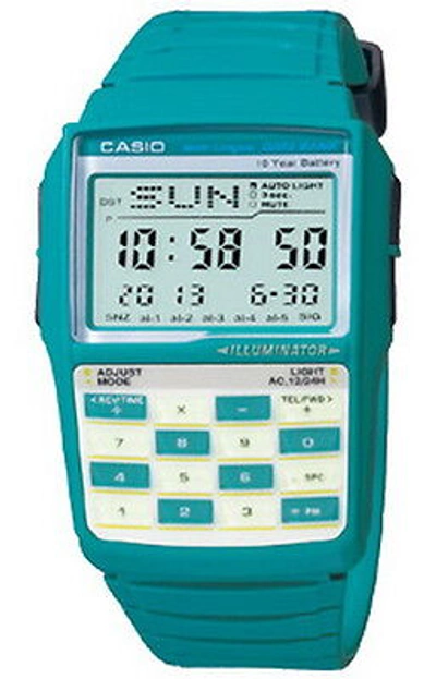 Pre-owned Casio Databank Multi Lingual Unisex Watch Dbc-32c-2 Dbc32c-2