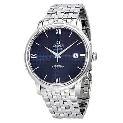 Pre-owned Omega De Ville Prestige Orbis Automatic Men's Watch 424.10.40.20.03.003