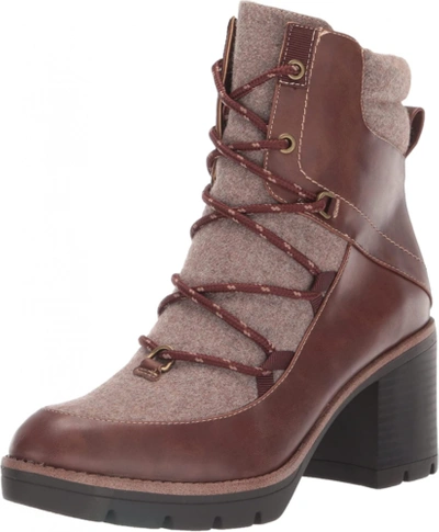 Pre-owned Naturalizer Women's Madie Ankle Boot In Brazil Nut