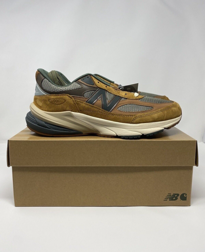 Pre-owned New Balance Balance 990v6 Carhartt Wip Sculpture Center Men's Size 15 - In Hand In Brown