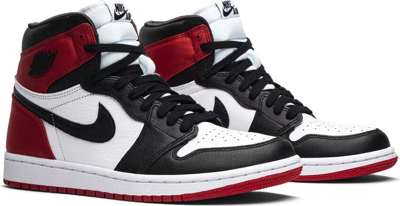 Pre-owned Nike Jordan 1 Retro High Satin Black Toe 2019 Cd0461 016