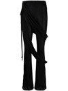 Andreädamo Andreādamo Jersey Flare Pants In 004 0473 Black