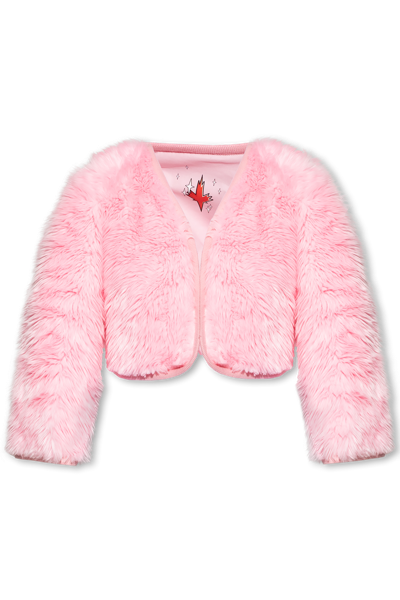 Dsquared2 Faux-fur Cropped Jacket In New