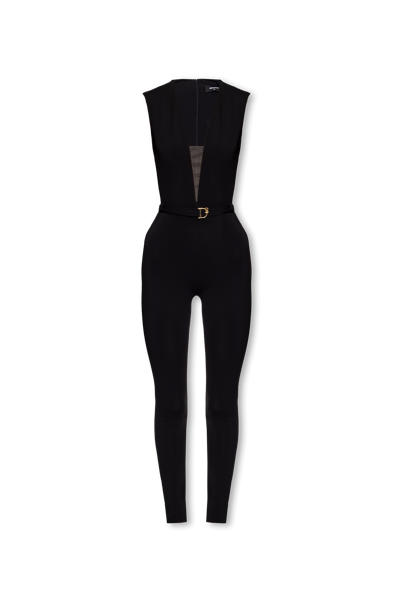 Dsquared2 Plunge-neck Jumpsuit In New