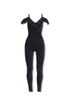 Dsquared2 Woman Jumpsuit Black Size L Polyamide, Elastane, Polyester In New