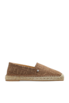 VERSACE VERSACE BEIGE ESPADRILLES WITH LOGO