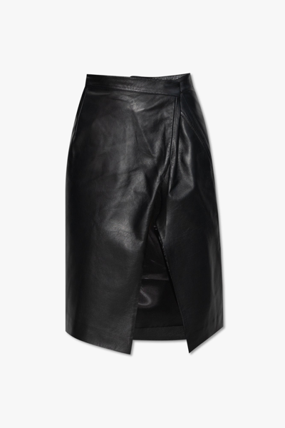 Vetements Asymmetric Leather Skirt In New