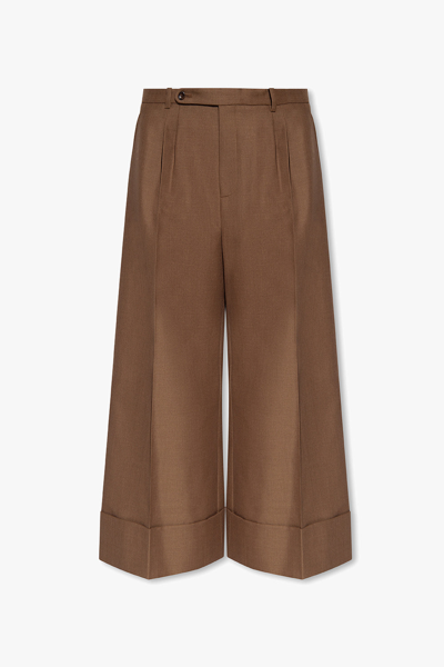 Gucci High Waist Wide Leg Trousers In New